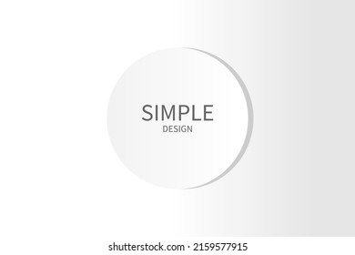 Simple design abstract background, simple grey and white background with round shape, for presentation, business presentation
