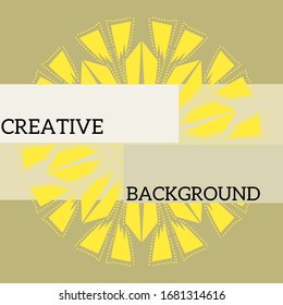Diseño sencillo de fondo abstracto con estilo mandalas. 