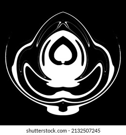 simple design, abstract vector in warp and twirl style