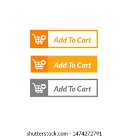 simple design of add to cart button. online shop icon material design
