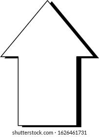a simple design of up arrow icon