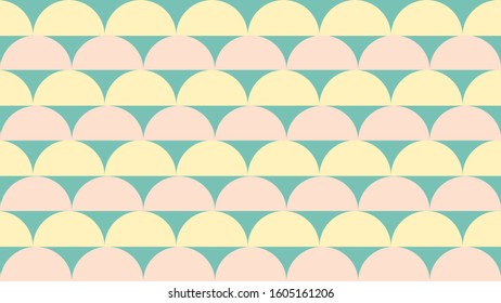A simple design of background with half circle pattern