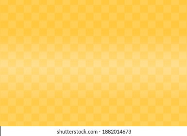 Fondo de diseño simple. Patrón moderno de cuadros tradicionales japoneses arreglados, Ichimatsu. Ilustración vectorial de color amarillo o dorado mínimo.