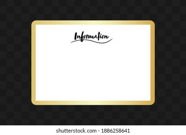 Simple design background. Modern  Arranged Japanese Traditional checkered pattern, Ichimatsu with white copy space and golden frame. Text, Information.