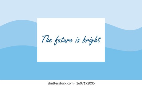 A simple design of background with quote