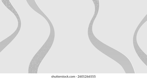 A simple design background with several curved lines in gray tones. These lines are fluid and create a sense of movement, giving it a modern and clean look.