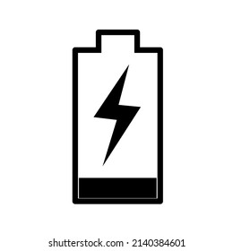 simple design battery charging icon vector