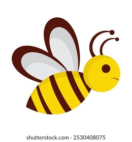 simple design of bee vector illustration of honey producer