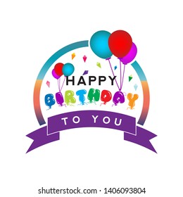 Simple design birthday greetings for you.