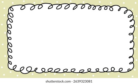 Simple design blank frame, cute frame for kids colorful and cheerful, invitation, notebook, postcard, cute frame, bookmark,certificate for kids and children in kindergarten or primary grades