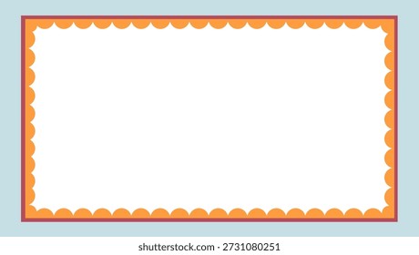  Simple design blank frame, cute frame for kids colorful and cheerful, invitation, notebook, postcard, cute frame, bookmark,certificate for kids and children in kindergarten or primary grades
