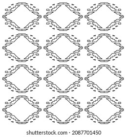 Simple design blocks, Aztecs Black White Pattern, Texture, Background