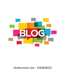 simple design blog background vector