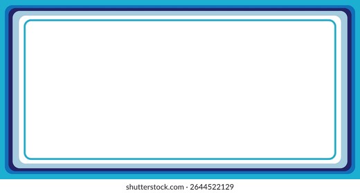 Simple Design Blue Frame Background