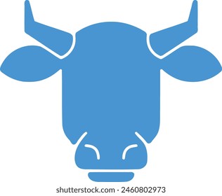 simple design of bull head icon sign