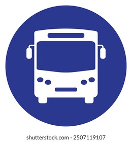 einfaches Design des Bus-Icons