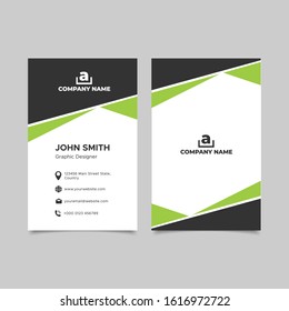 Simple design business card template. Vector illustration EPS 10