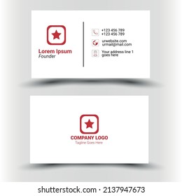 Simple Design Business Card Template