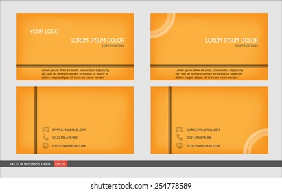 simple design -  business card vector