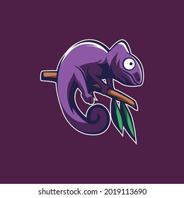 A simple design with a chameleon theme can be used for various needs such as mascots, t-shirt screen printing and other printing needs.