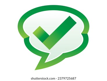 Simple design check mark illustration