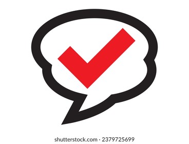 Simple design check mark illustration