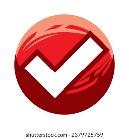 Simple design check mark illustration