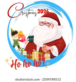Simple design with a Christmas theme for t-shirts, Christmas greeting cards or others.