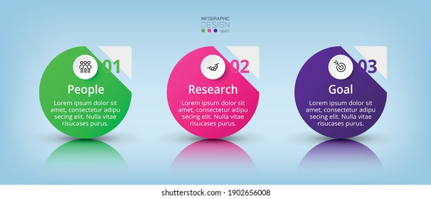 Simple design circles can be applied to any business, marketing, analysis and planning, and for advertising. vector infographic.
