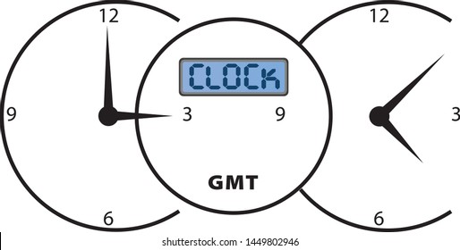 Simple design for a clock. The clock hand forms the letter L and K.