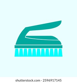 simple design clothes brush icon
