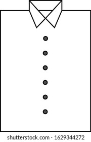 A simple design of collar shirt icon