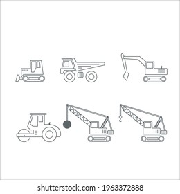 simple design constructions vehicle icon