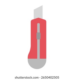 Simple design of a cutter knife with sliding mechanism.
