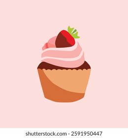 Simple design for delicious cute cupcakes