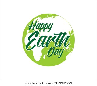 Simple design of Earth Day logo