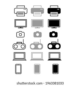 a simple design of electronic icon