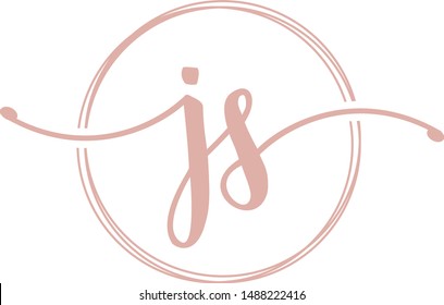 simple design of elegant round logo
