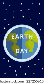 Simple Design of Erath Day Celebration with Flat Theme