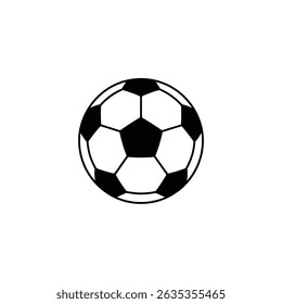 O design simples apresenta um jogo de futebol com padrão preto e branco contra um pano de fundo transparente. Ideal para temas esportivos.