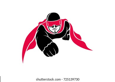 Simple Design of Flying Superhero 
