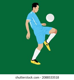 a simple design of a football player