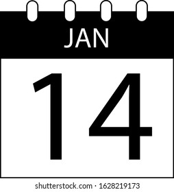 A simple design of fourteenth calendar design