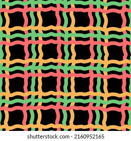 simple design of geometric abstract pattern horizontal vertical seamless wave lines