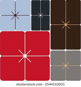 Gráfico de caja de regalo de diseño simple