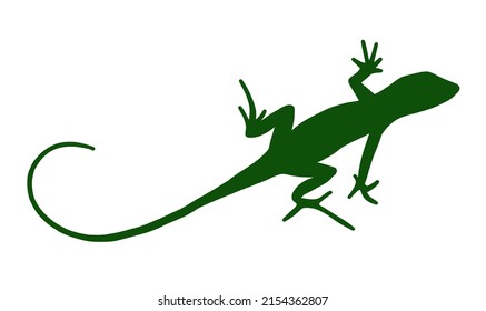 Simple design of a green lizard you can use in your logo or banner.