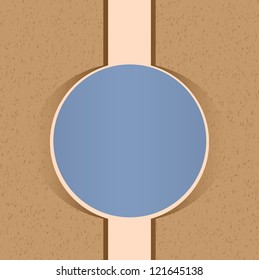 simple design greeting card with a circle in the middle. / greeting Card