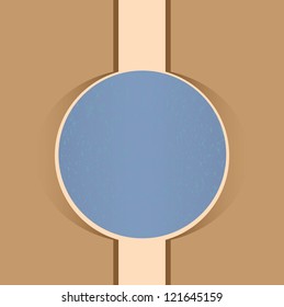 simple design greeting card with a circle in the middle. / greeting Card