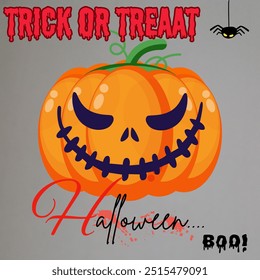 Simple design with a Halloween theme. for t-shirts, banners or posters.