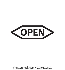 Simple Design Hanging Open Icons, Vector Illustration